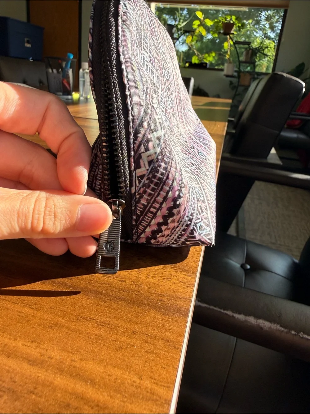 lululemon athletica Black Zip Pouch